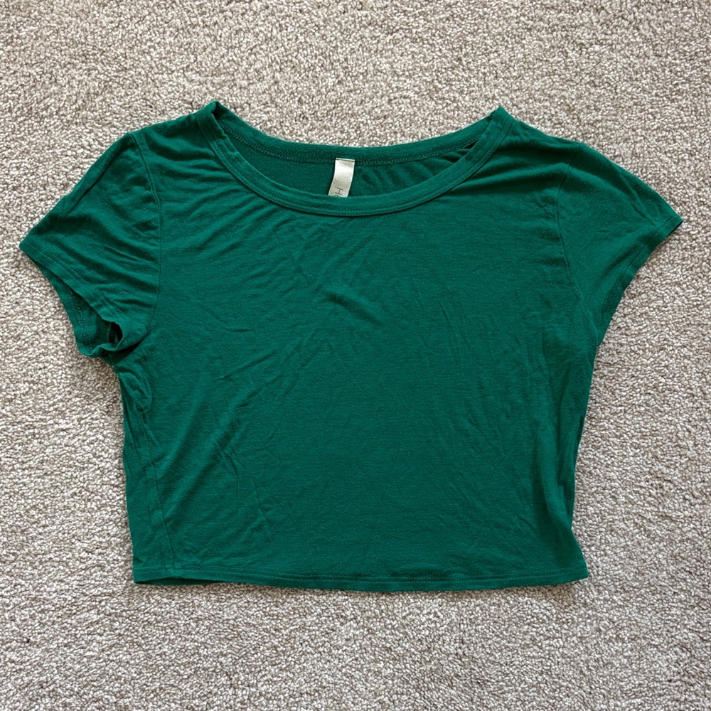 Hello Miss Green Crop Top